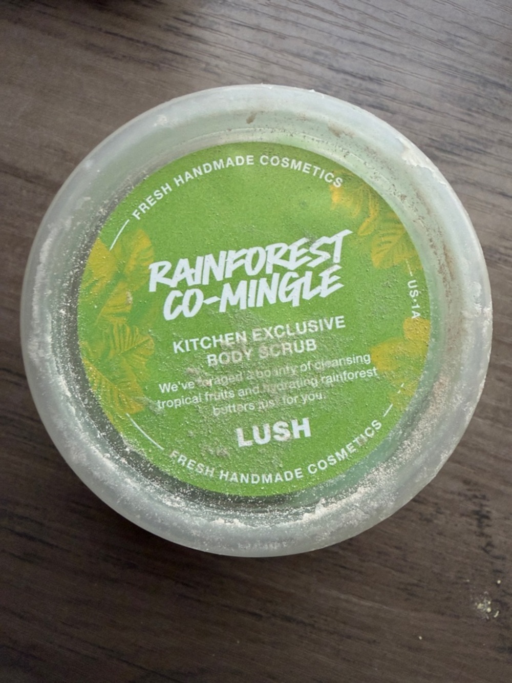 New Lush Kitchen Exclusive Rainforest Co-Mingle Body Scrub (3.5 oz)